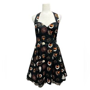BANNED Spooky Halloween Retro Inspired Halter Dress